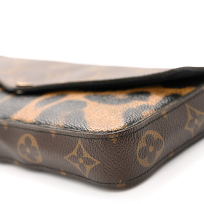 Louis Vuitton Monogram Animal Print Pochette Felicie Chain Wallet 9 of 12