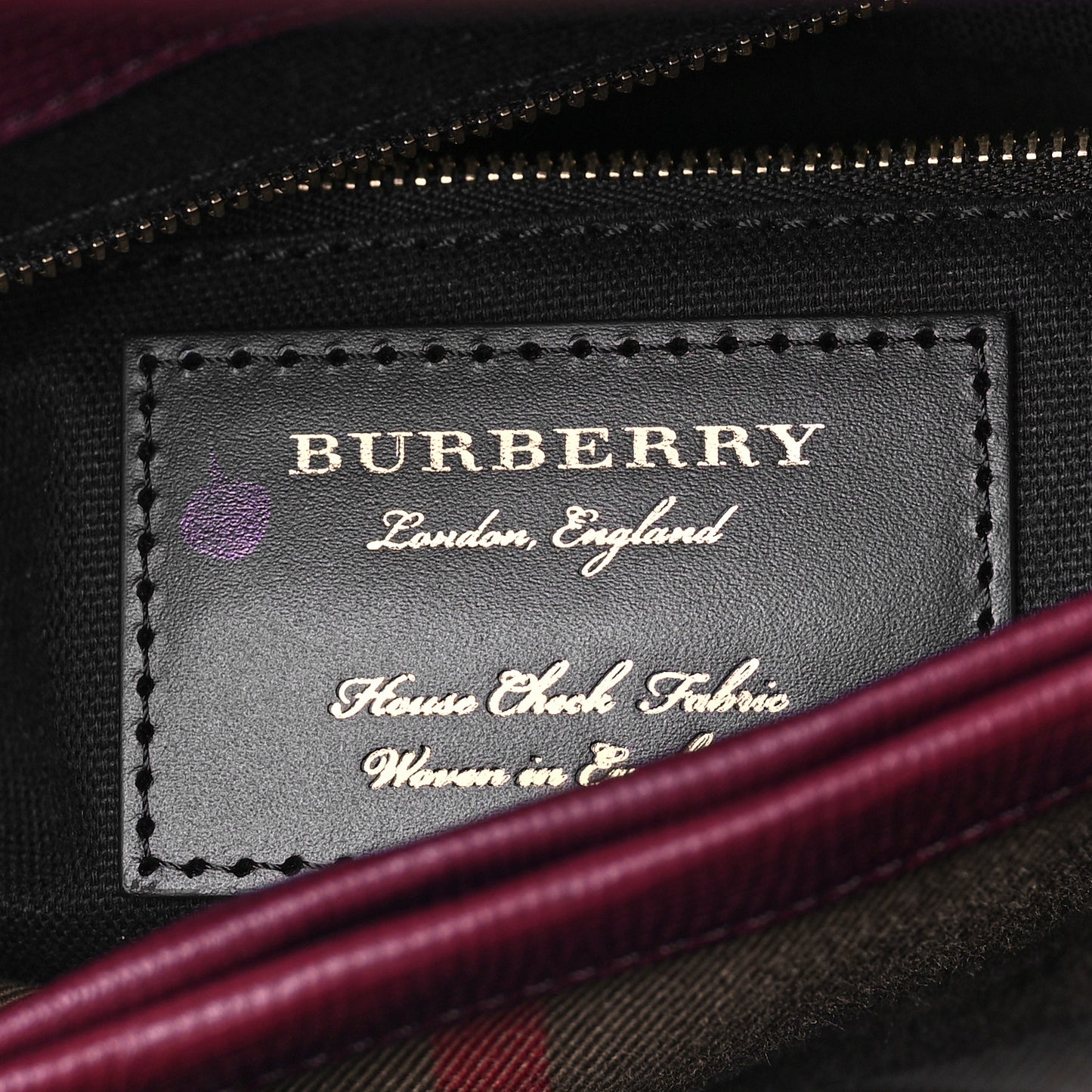Derby Calfskin House Check Small Camberley Mahogany Red