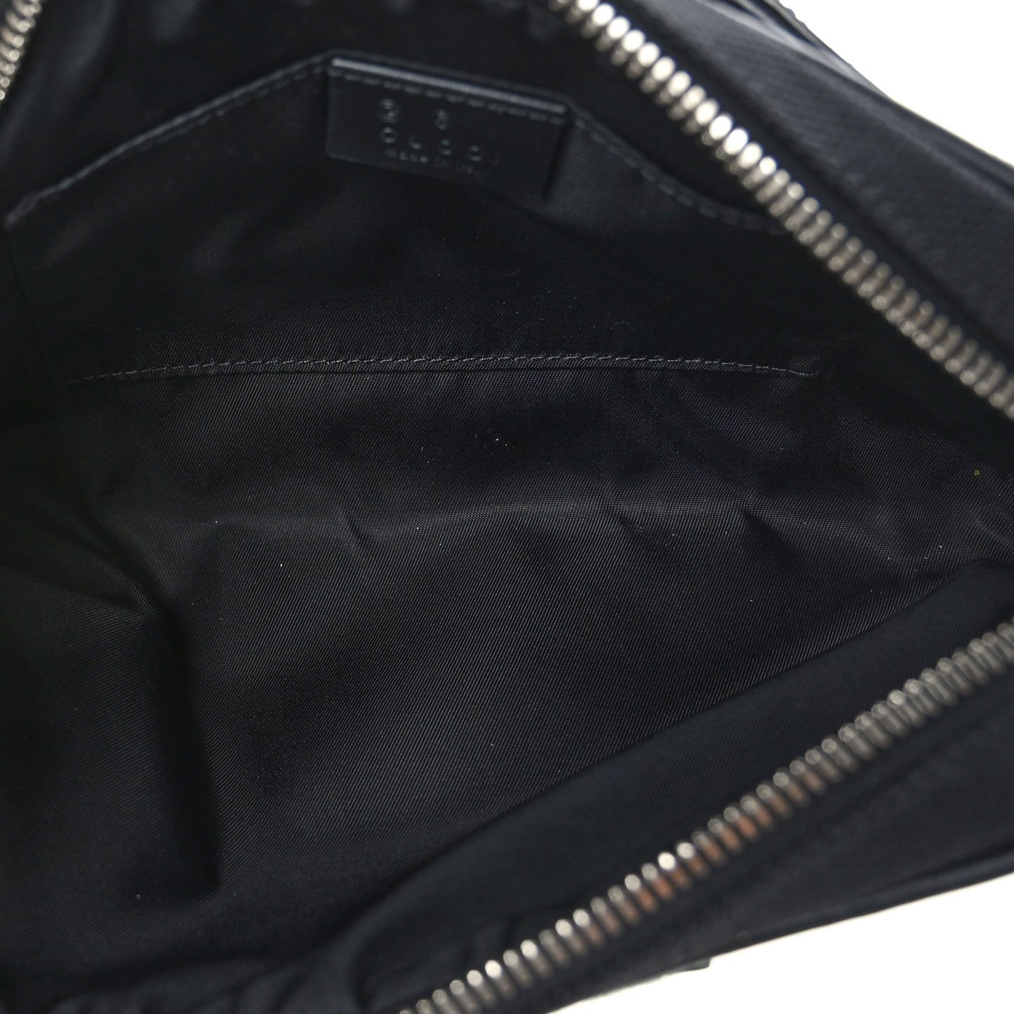 Canvas Web Slim Belt Bag Black
