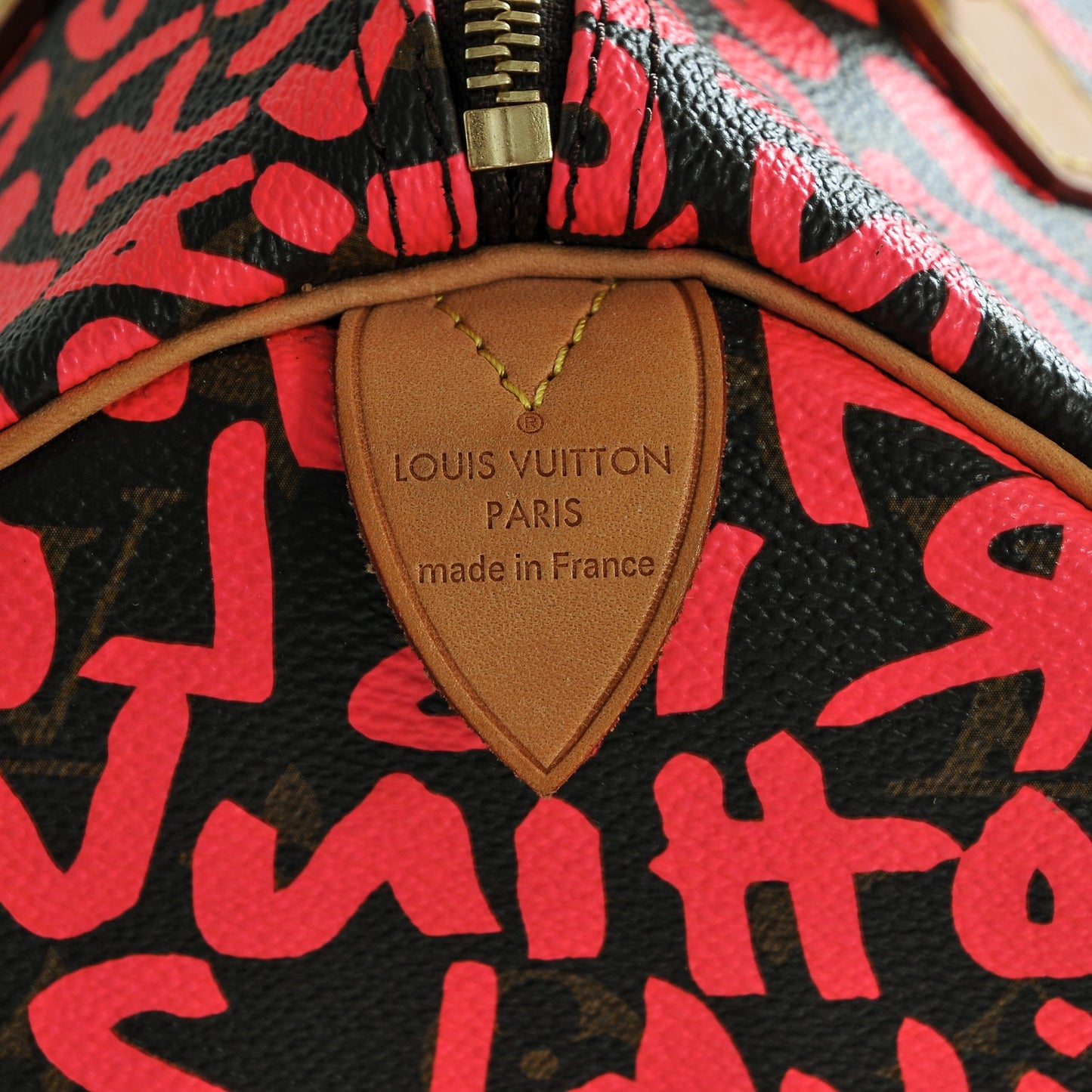 Monogram Graffiti Speedy 30 Fuchsia