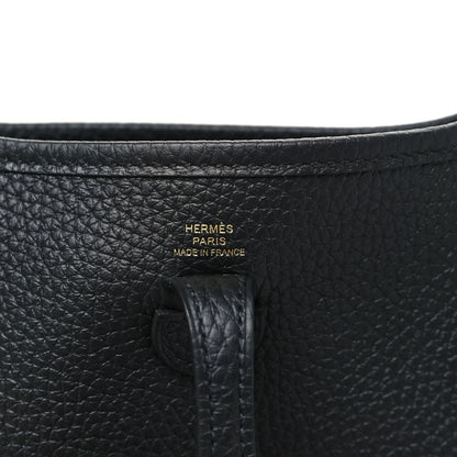 Hermes Taurillon Clemence Evelyne TPM Black 6 of 11