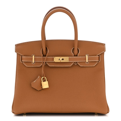 Hermes Togo Birkin 30 Gold 1 of 11