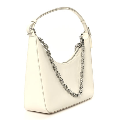 Givenchy Smooth Calfskin Small Moon Cut Out Shoulder Bag Ivory 2 of 9