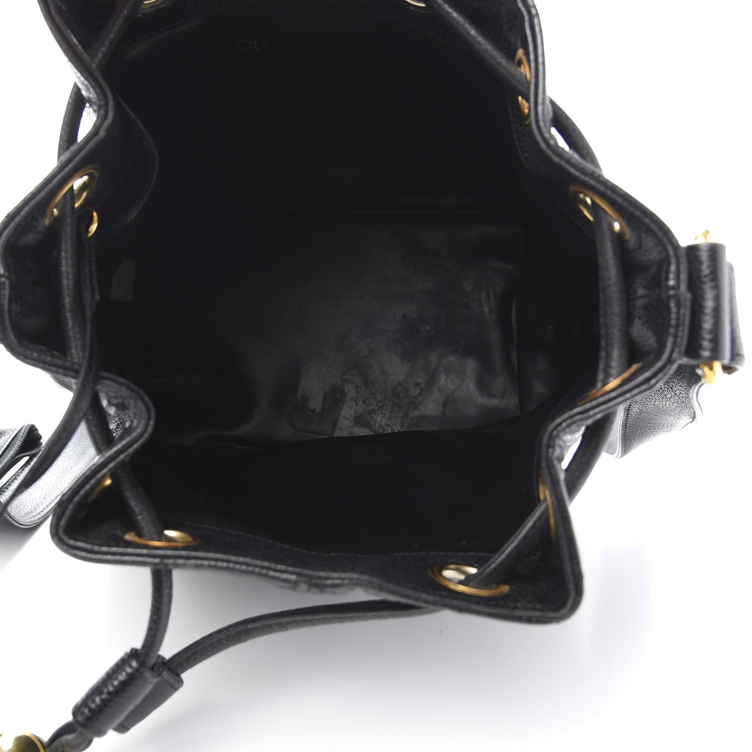 Chanel Caviar Quilted Drawstring Shoulder Bag Black 6 of 16