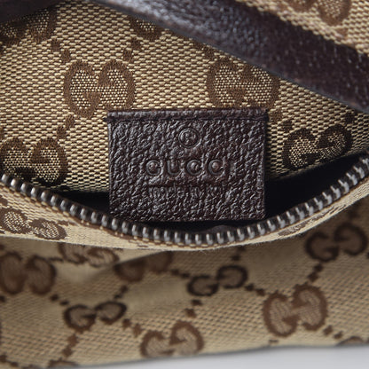 Gucci GG Monogram Double Pocket Belt Bag Dark Brown 7 of 8