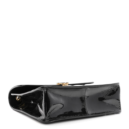 Chanel Patent Quilted Graphic Catch Flap Black 4 of 10