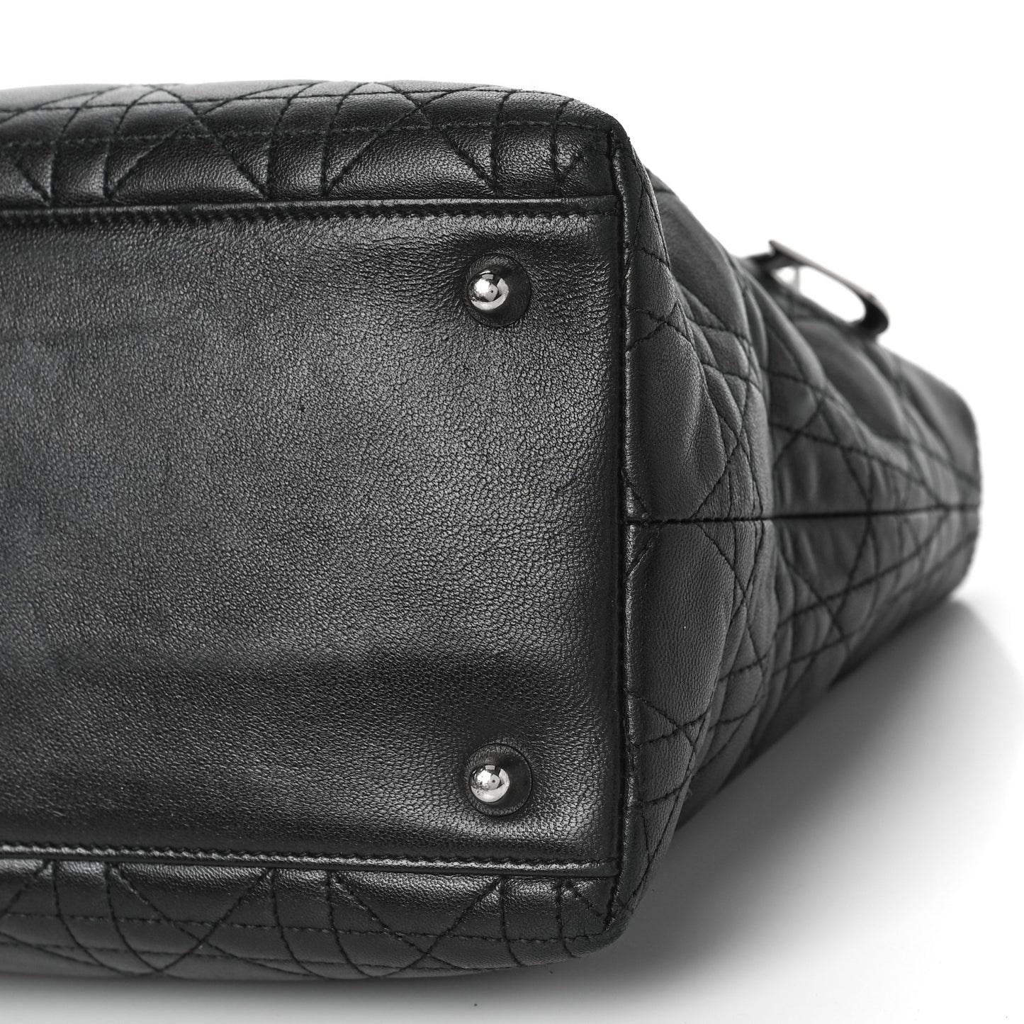 Lambskin Cannage Small Soft Lady Dior Tote Black