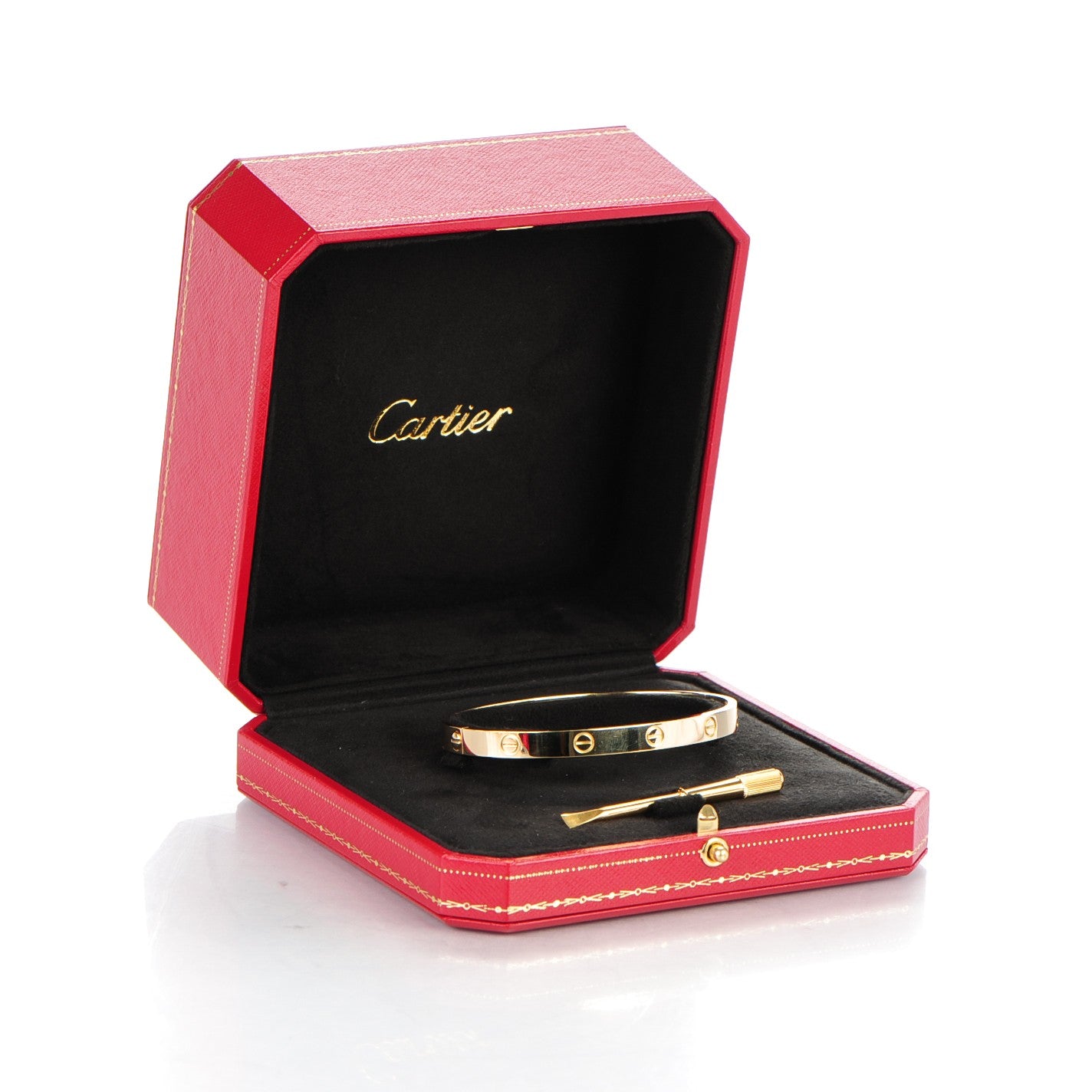 18K Yellow Gold LOVE Bracelet 19