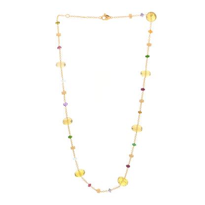 Marco Bicego 18K Yellow Gold Multi Gemstone Strand Necklace 3 of 4