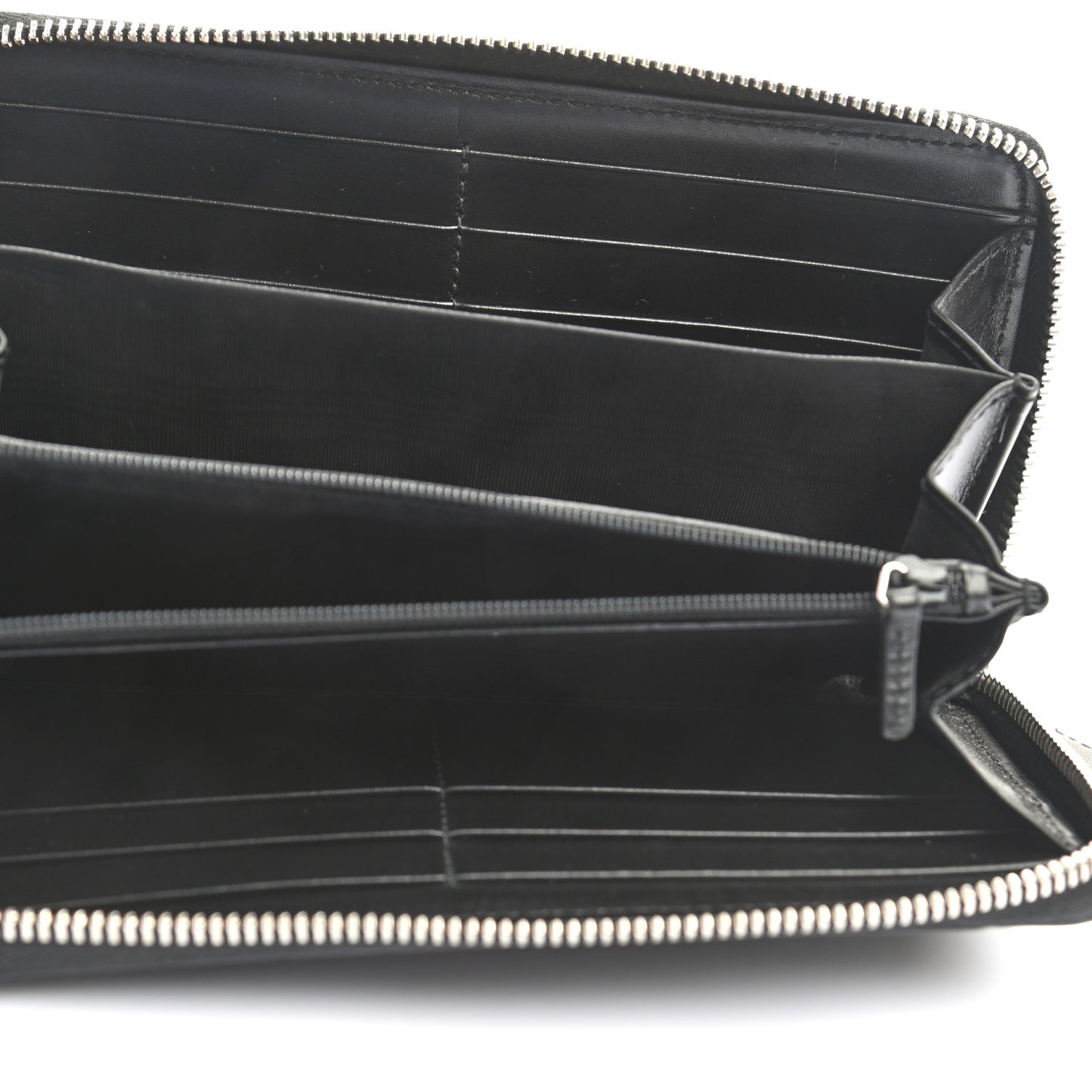 Guccissima Web Zip Around Wallet Black