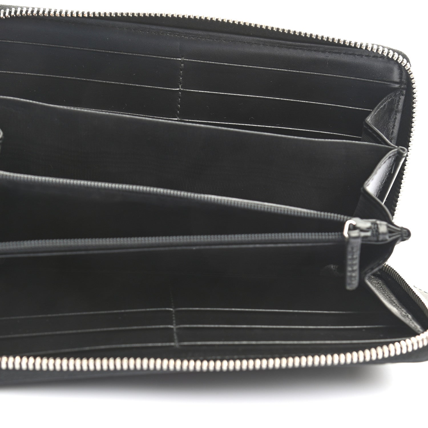 Gucci Guccissima Web Zip Around Wallet Black 5 of 8