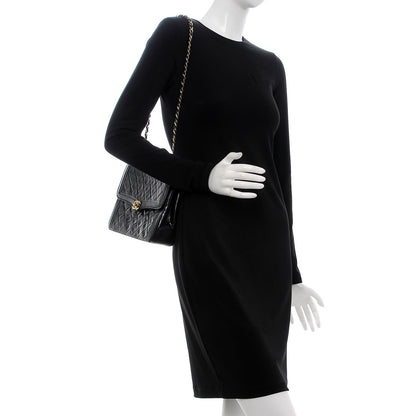 Chanel Lambskin Quilted Small Single Flap Black 2 of 8