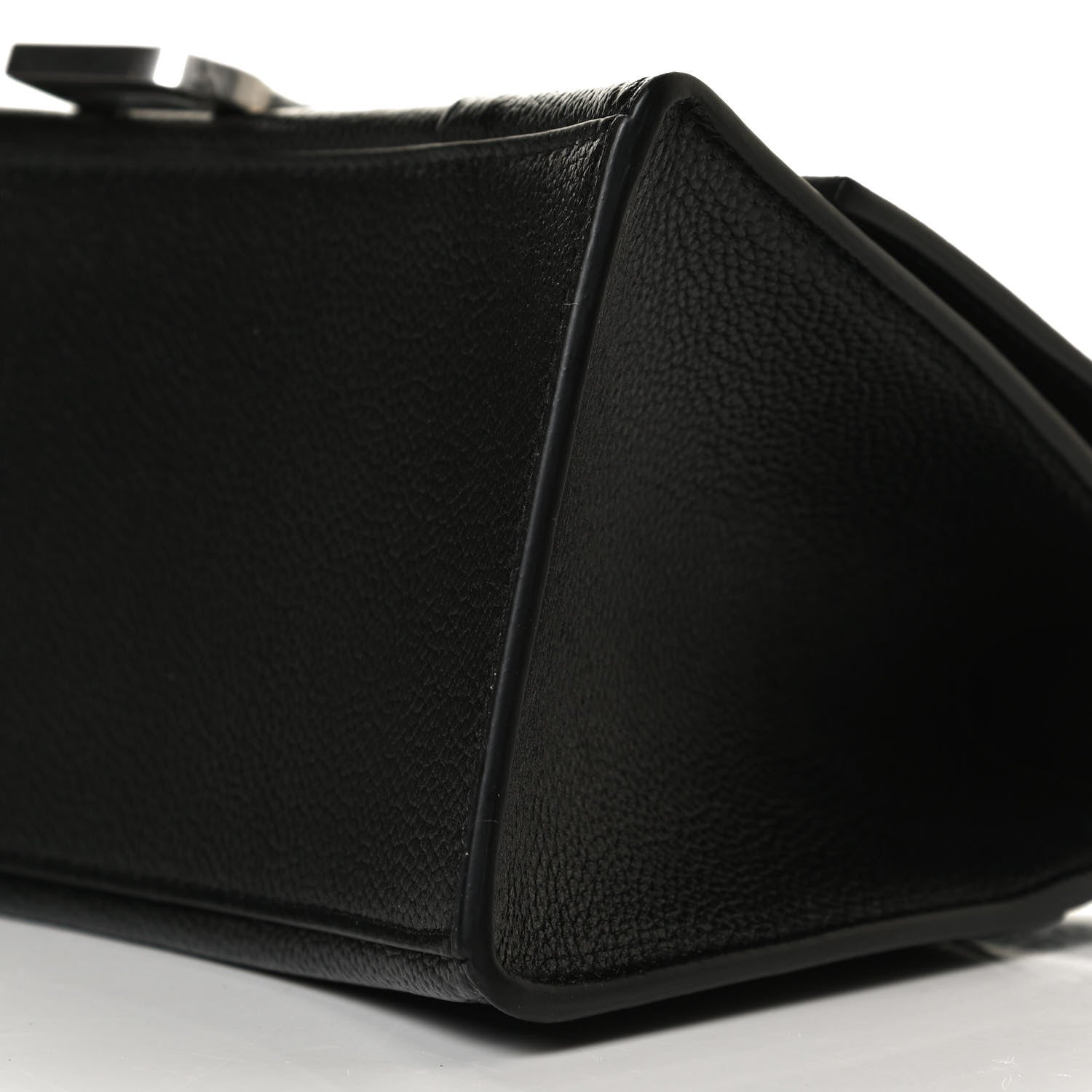 Balenciaga Grained Calfskin Small Hourglass Top Handle Bag Black 9 of 13