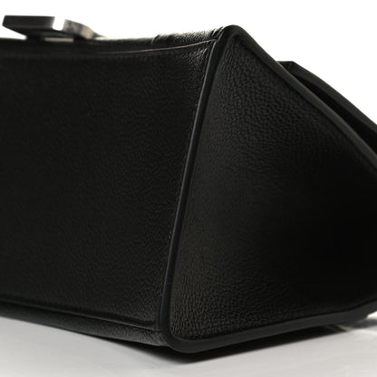 Balenciaga Grained Calfskin Small Hourglass Top Handle Bag Black 8 of 16