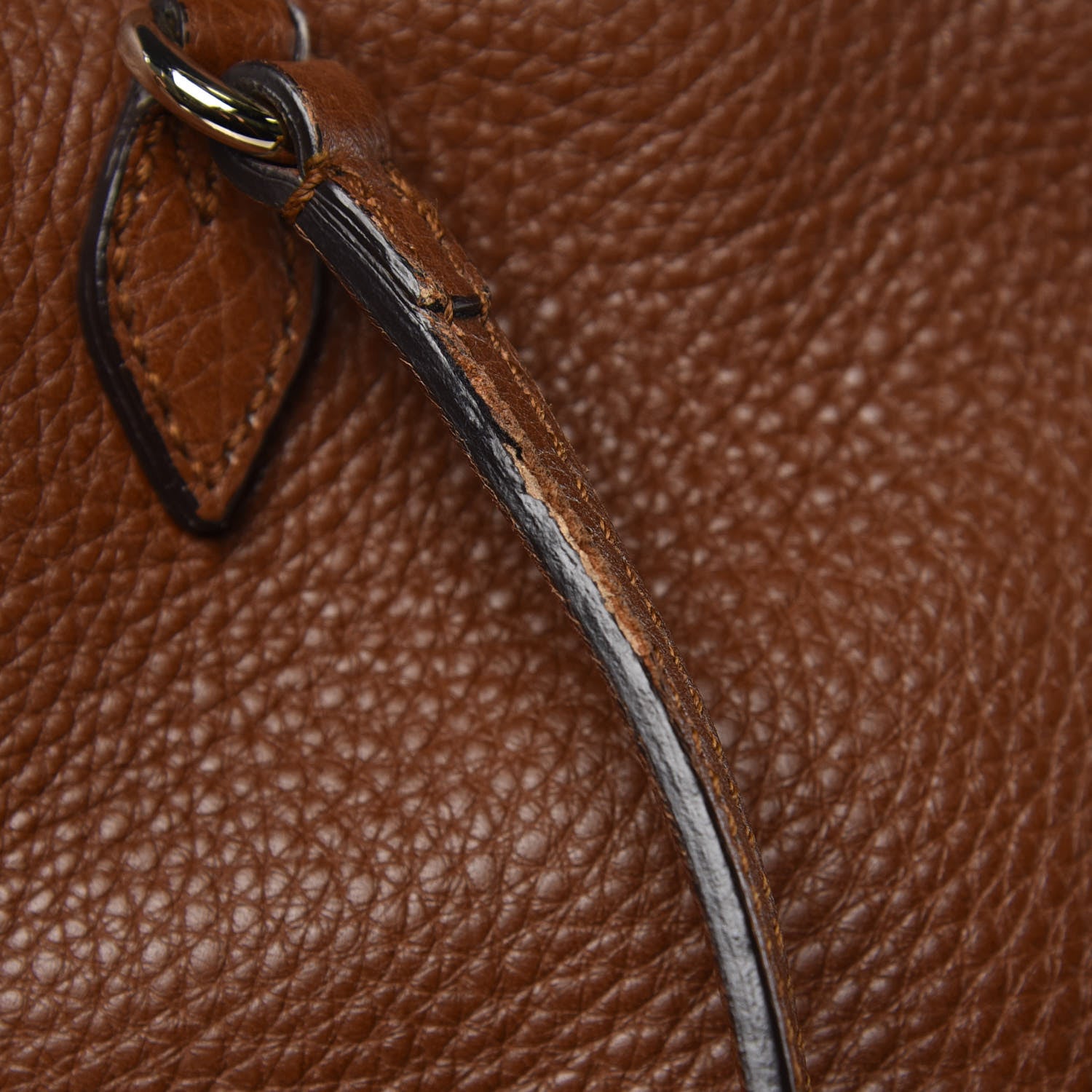 Gucci Pebbled Calfskin Medium Bree Shoulder Bag Nut Brown 9 of 18