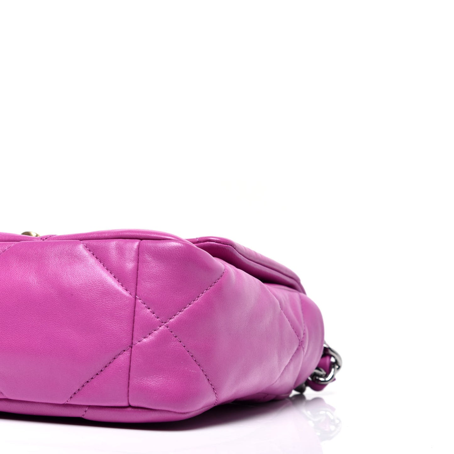 Lambskin Quilted Medium Chanel 19 Flap Purple