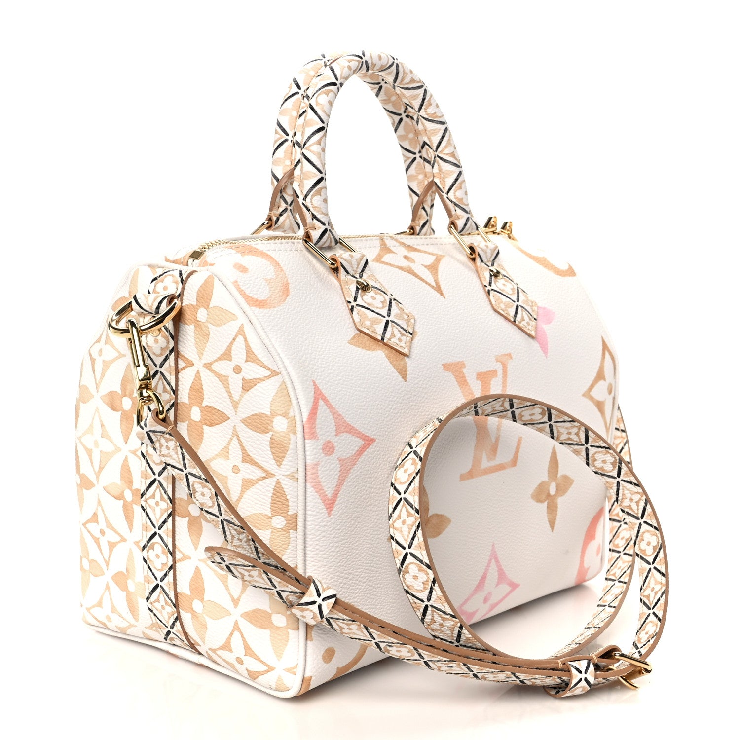 Louis Vuitton Monogram Giant By The Pool 2.0 Speedy Bandouliere 25 Beige 3 of 9