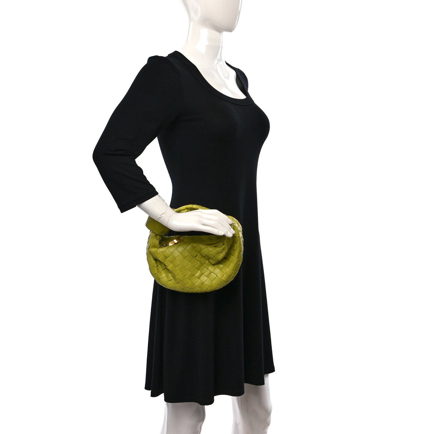 Nappa Intrecciato Mini Jodie Kiwi