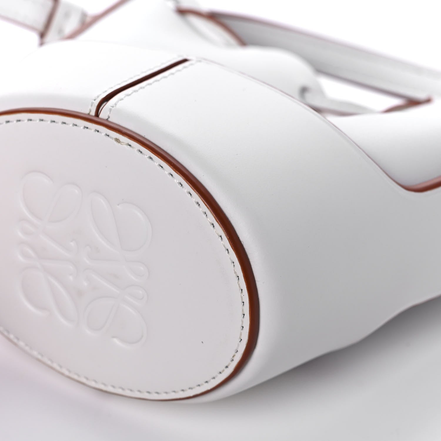 Loewe Calfskin Nano Balloon Bucket Bag Soft White 10 of 11