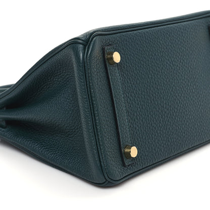 Hermes Togo Birkin 25 Vert Cypress 10 of 11