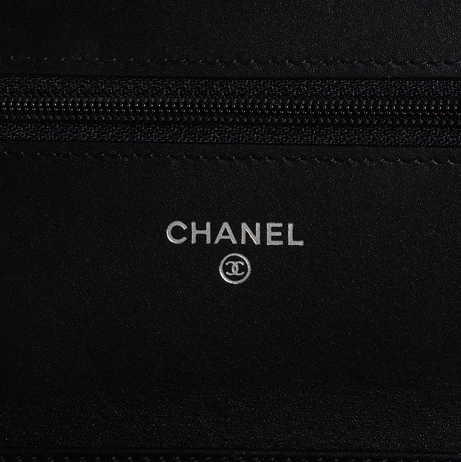 Chanel Calfskin Quilted Cambon Wallet On Chain WOC Black 7 of 9