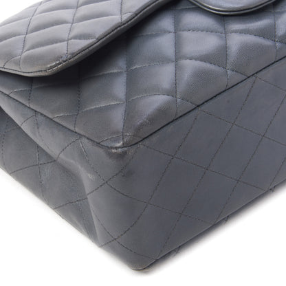 Chanel Lambskin Quilted Jumbo Single Flap Bijoux Chain Dark Grey 5 of 10