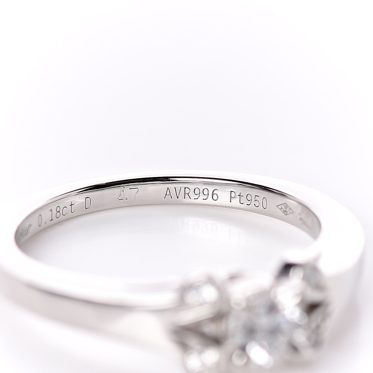 Cartier Platinum Diamond .18ct Ballerine Solitaire Engagement Ring 47 4 6 of 6
