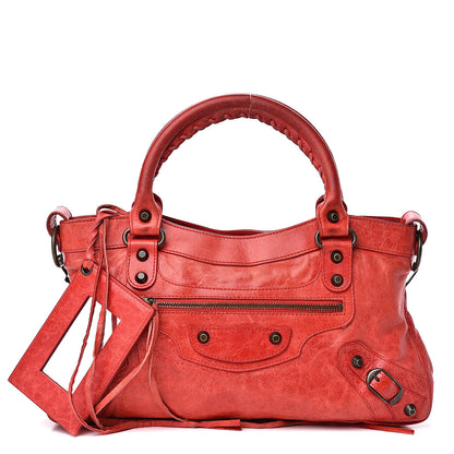 Balenciaga Agneau Classic Hardware First Rouge Coquelicot 1 of 16