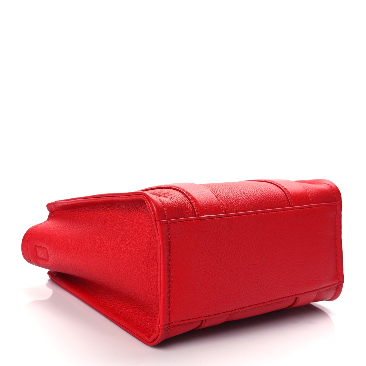 Grained Calfskin Small The Tote Bag Red