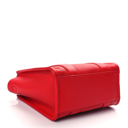 Marc Jacobs Grained Calfskin Small The Tote Bag Red 3 of 9