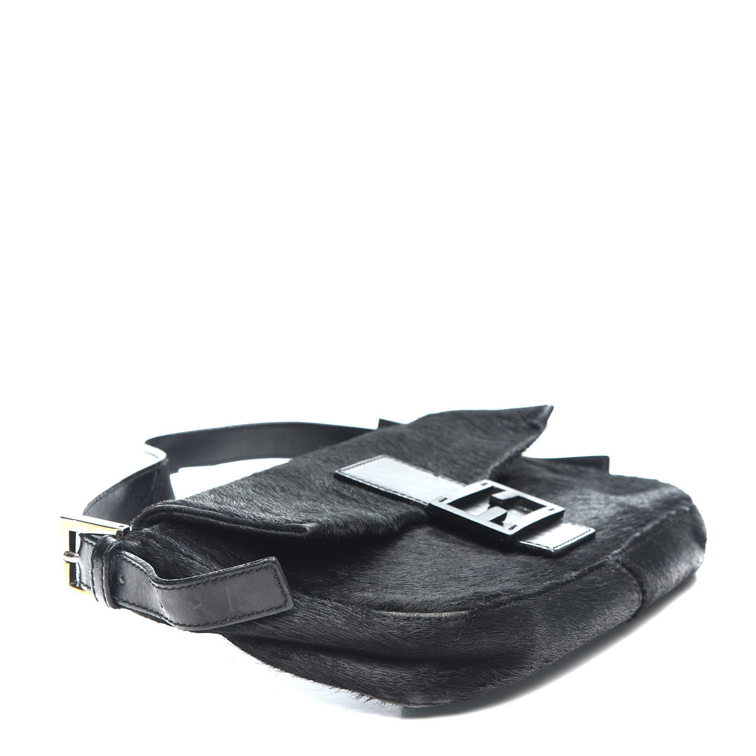 Fendi Calf Hair Baguette Black 3 of 10