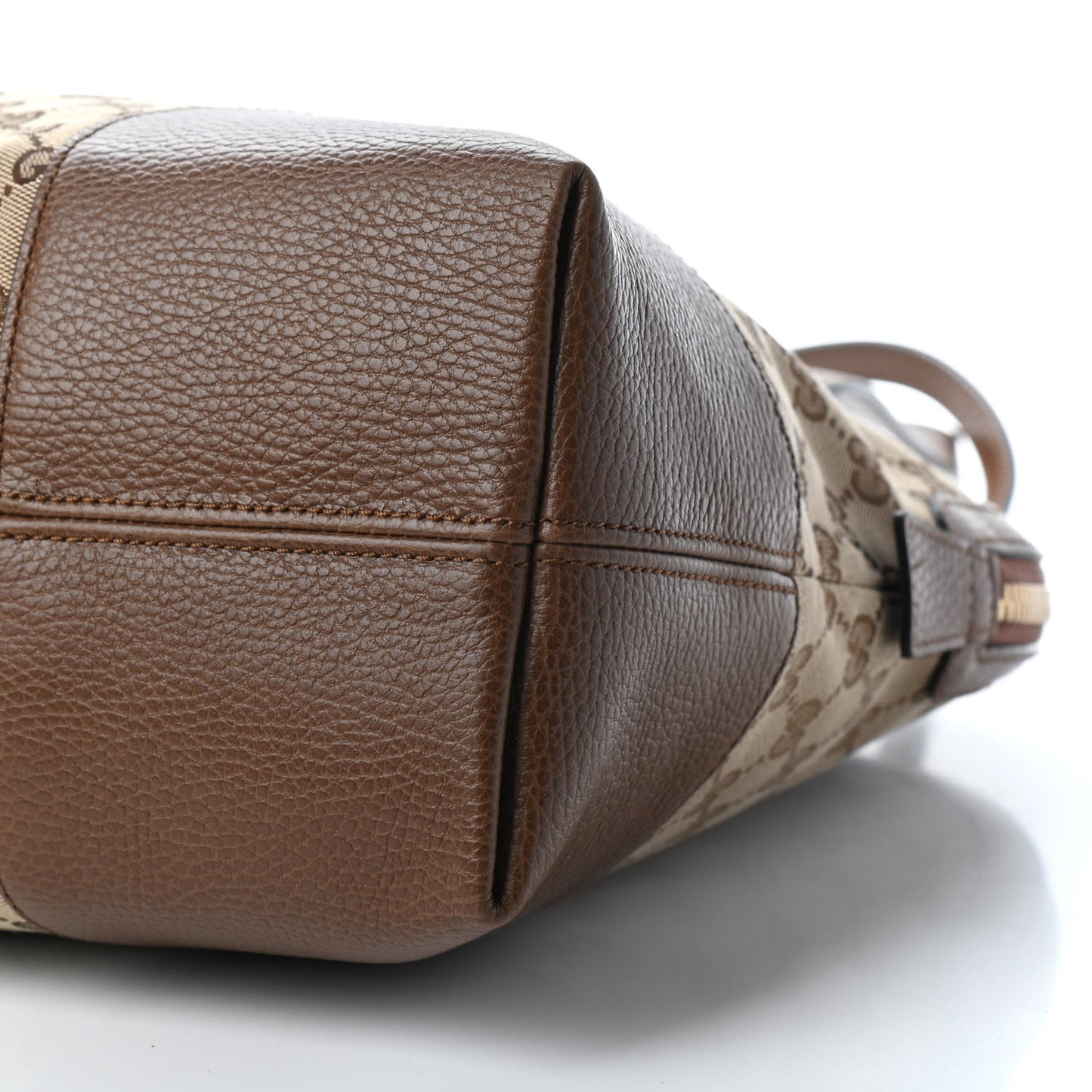 Monogram Medium Bree Shoulder Bag Beige Tabacco