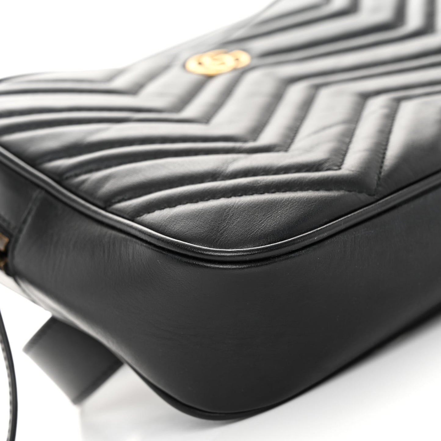 Calfskin Matelasse Mens GG Marmont Belt Bag 90 36 Black