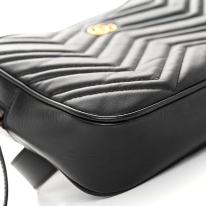 Gucci Calfskin Matelasse Mens GG Marmont Belt Bag 90 36 Black 9 of 12