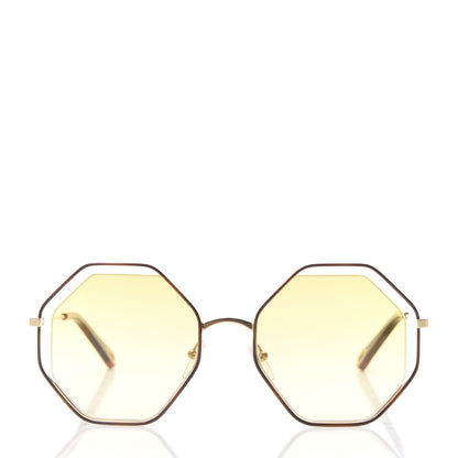Chloe Octagonal Sunglasses CE132S Gold 2 of 9