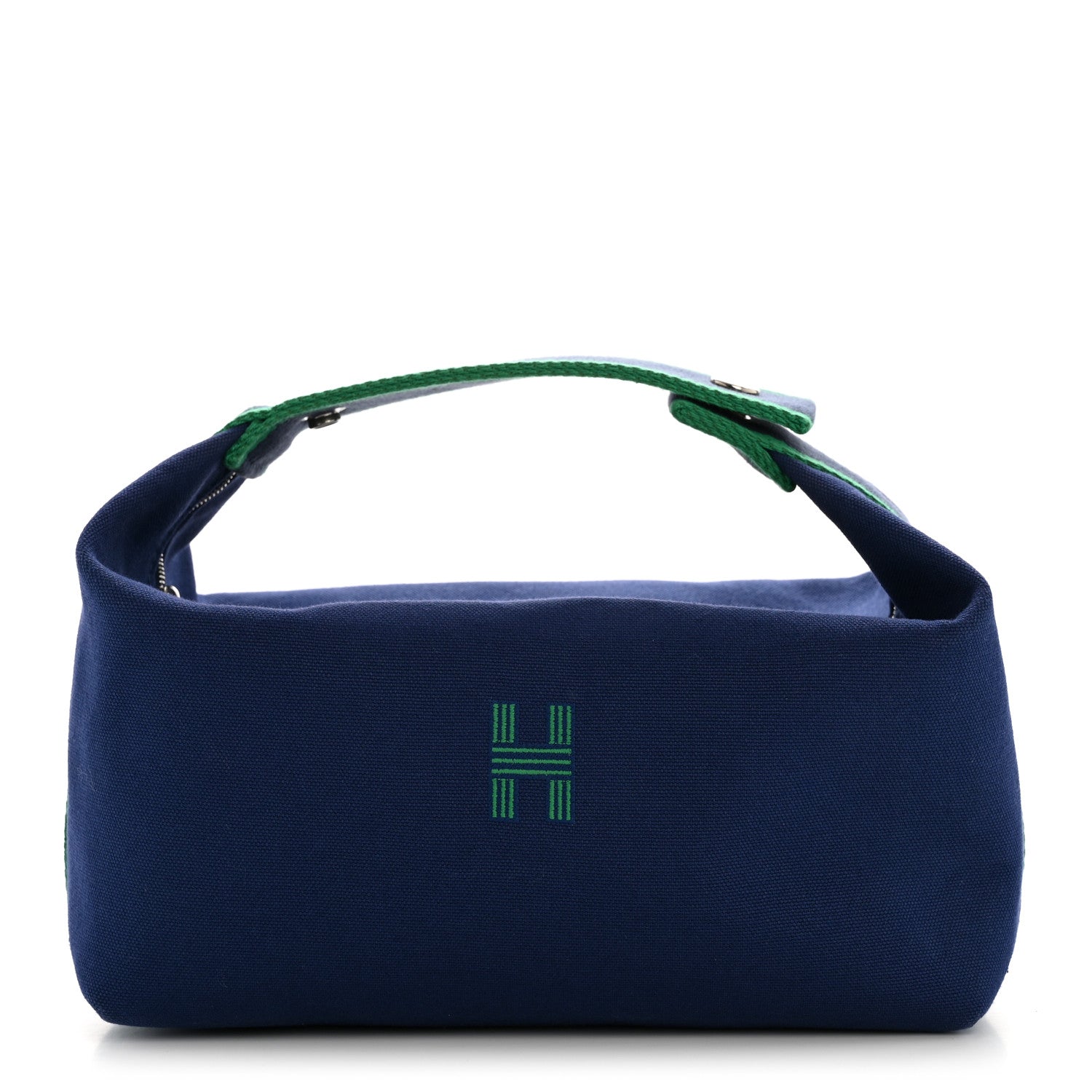 Hermes Canvas Large Bride-A-Brac Pouch Marine 1 of 9