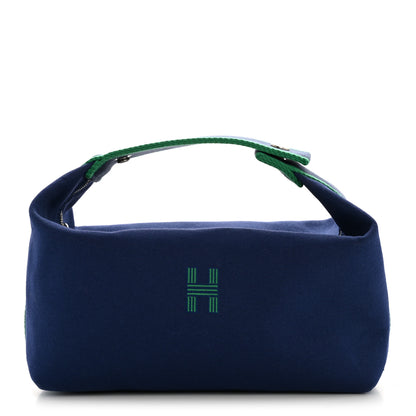 Hermes Canvas Large Bride-A-Brac Pouch Marine 1 of 9