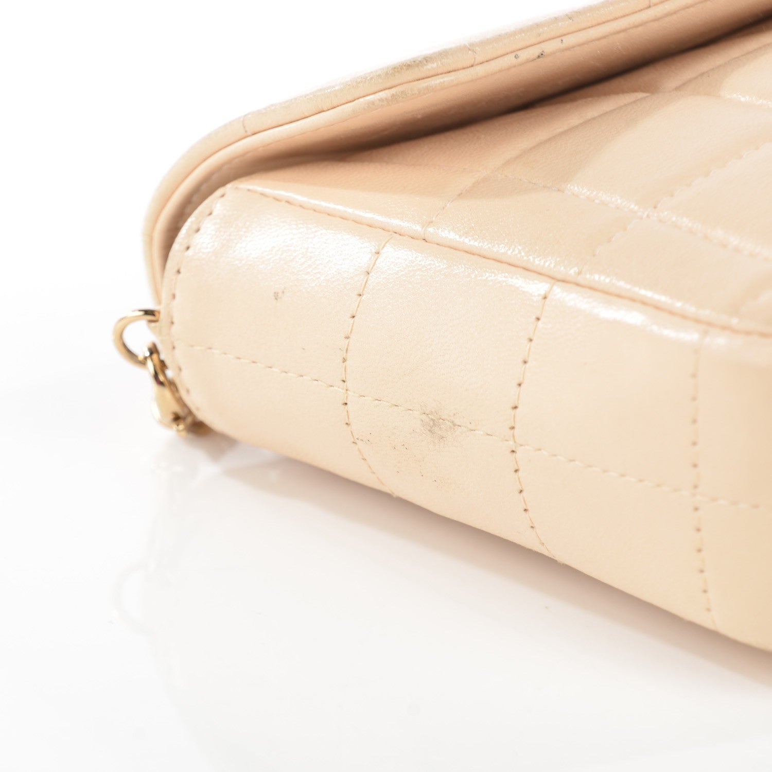 Chanel Lambskin East West Chocolate Bar Flap Beige 4 of 15