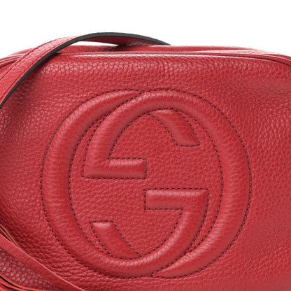 Gucci Pebbled Calfskin Small Soho Disco Bag Tabasco Red 8 of 21