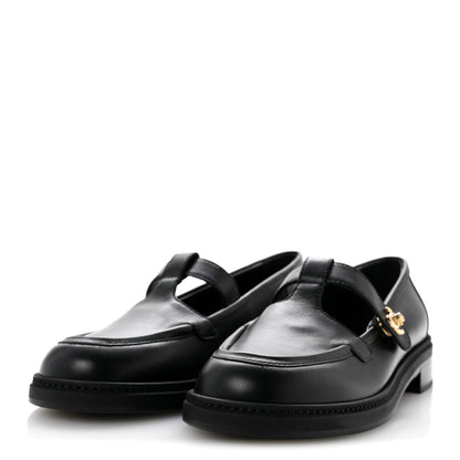 Chanel Calfskin CC Turnlock Moccasin Loafers 39 Black 4 of 10