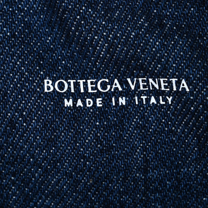 Bottega Veneta Nappa Denim Intrecciato Mini Wallace Abyss Indigo 6 of 11