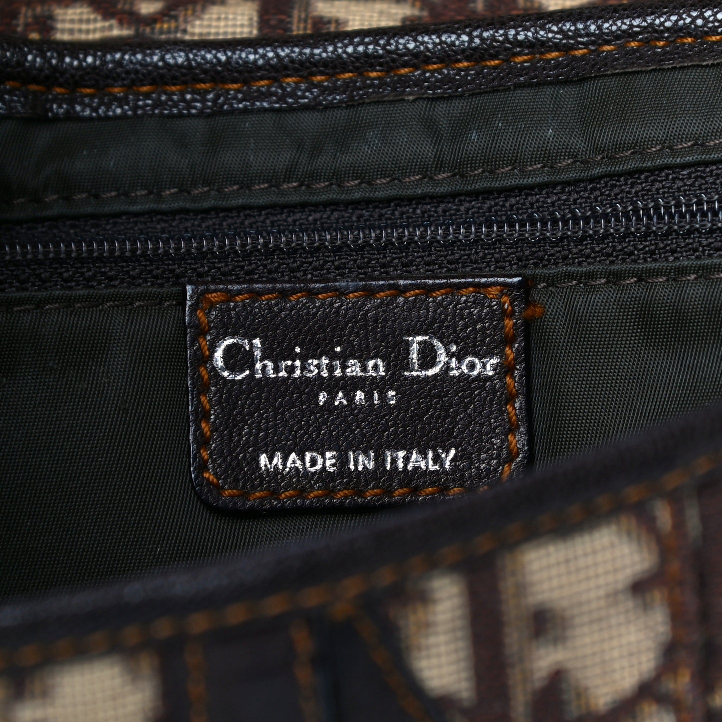 Monogram Saddle Bag Brown