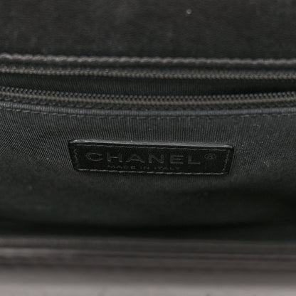 Chanel Lambskin Quilted Large Boy Flap Beige Black 6 of 13