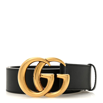 Gucci Calfskin Double G 40mm Belt 80 32 Black 1 of 7
