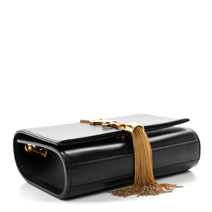 Saint Laurent Smooth Calfskin Classic Monogram Kate Tassel Chain Wallet Black 4 of 13