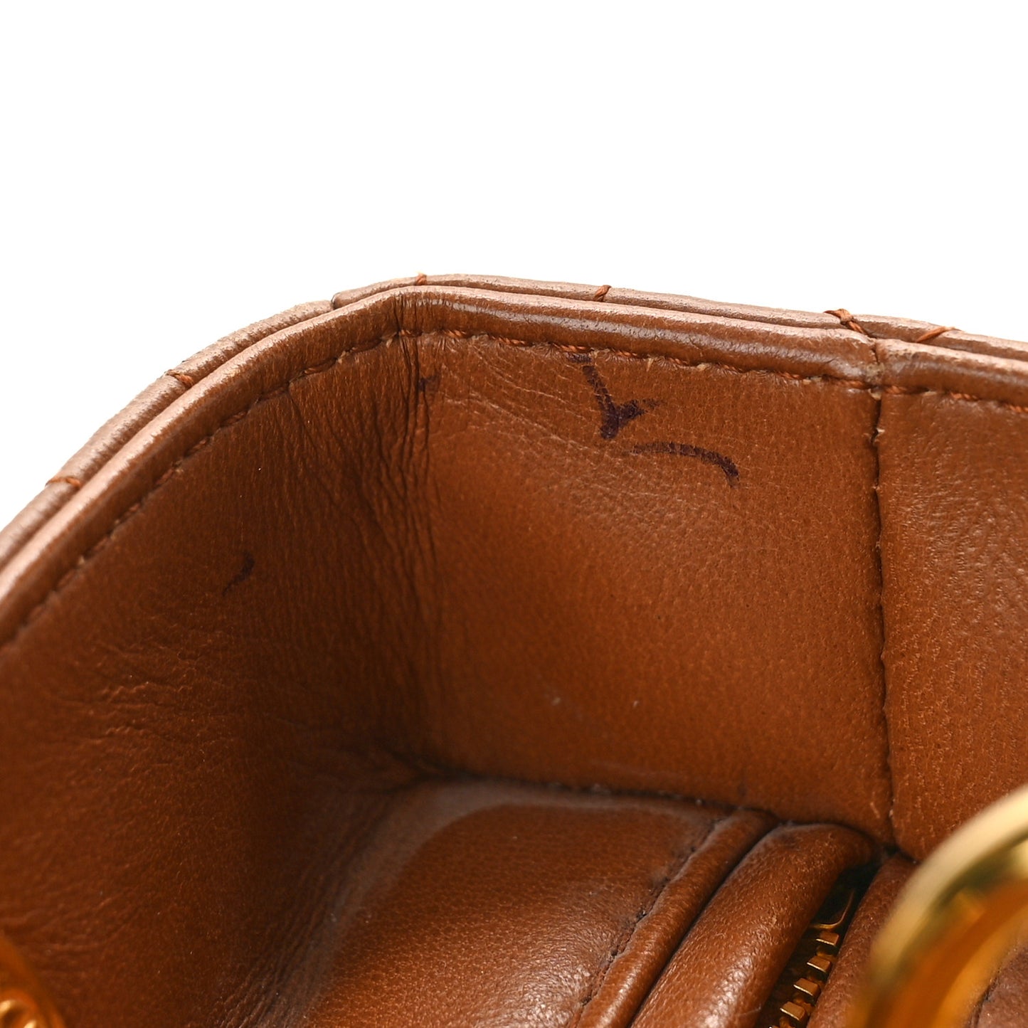 Lambskin Cannage Medium Lady Dior Tan