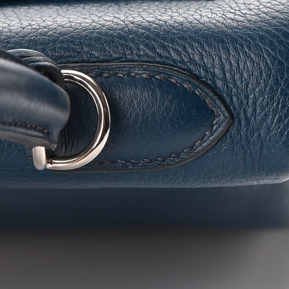 Hermes Taurillon Clemence Kelly Retourne 32 Bleu De Prusse 30 of 32