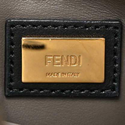 Fendi Vitello Dolce Century Petite 2Jours Tote Black Carbone 7 of 14