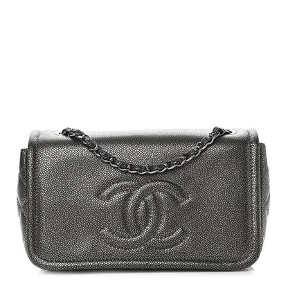 Chanel Metallic Caviar Medium Timeless CC Flap Dark Silver 1 of 12