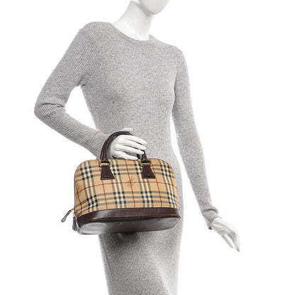 Burberry Haymarket Check Picadilly Bowler Brown 2 of 10